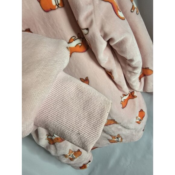 THE OODIE Adult Oversized Hoodie Blanket Fleece Sherpa Corgi Dog Print- ONE SIZE - Picture 7 of 16